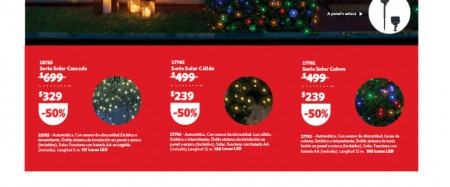 Luces solares Led, de 700 a 329 y de 500 a 239